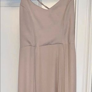 Floor length Beige Gown